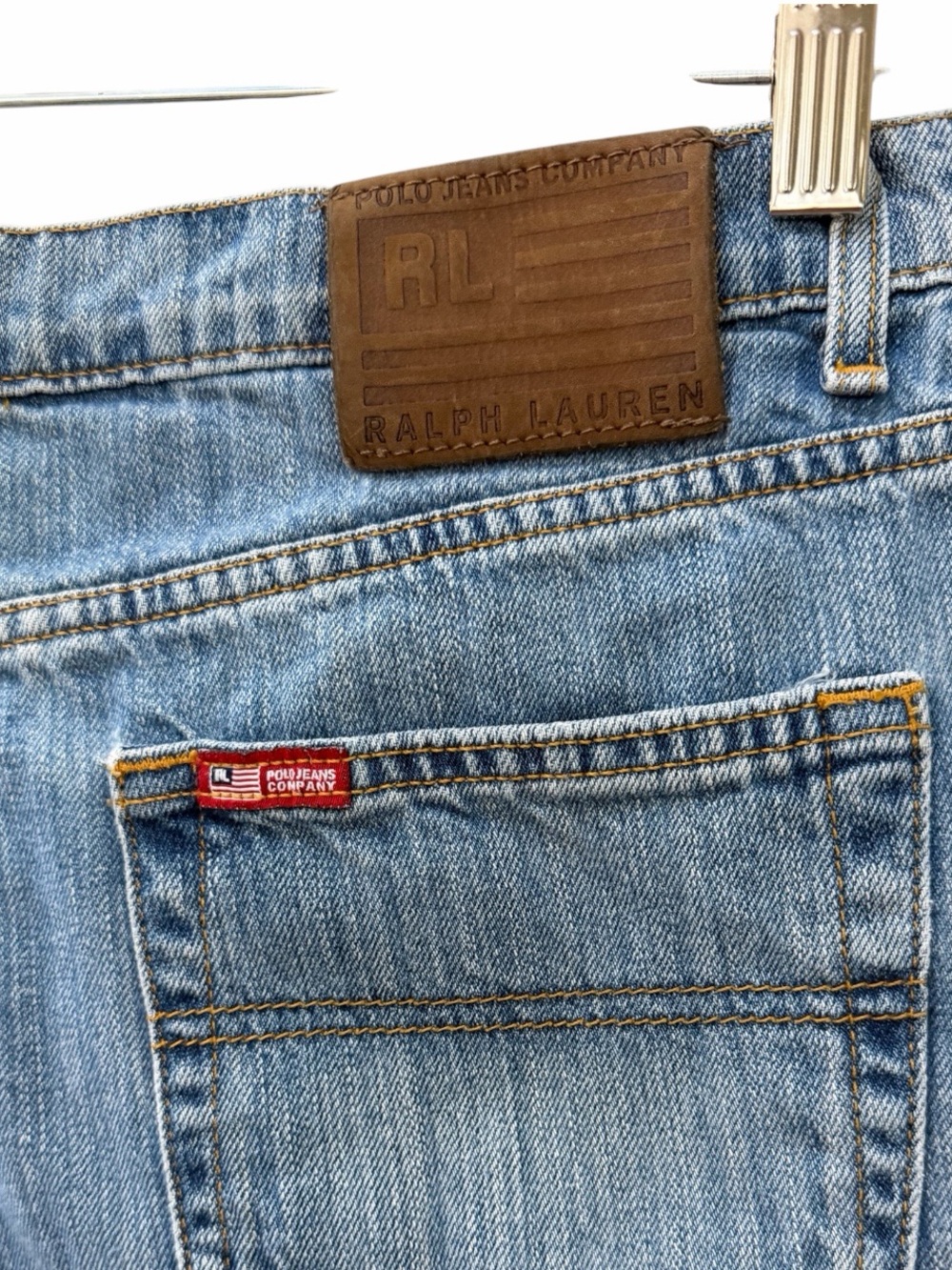 Vintage Polo Jeans Co Ralph Lauren Saturday Short High Rise Denim Shorts Size 10 - Picture 6 of 12